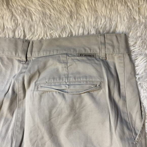 New York & Company Womens Size 6 Chino Pants Low Rise Skinny Flare Khaki - Picture 5 of 5